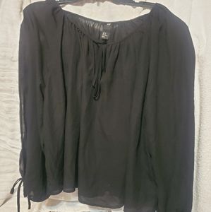 H&M Sheer Black Top